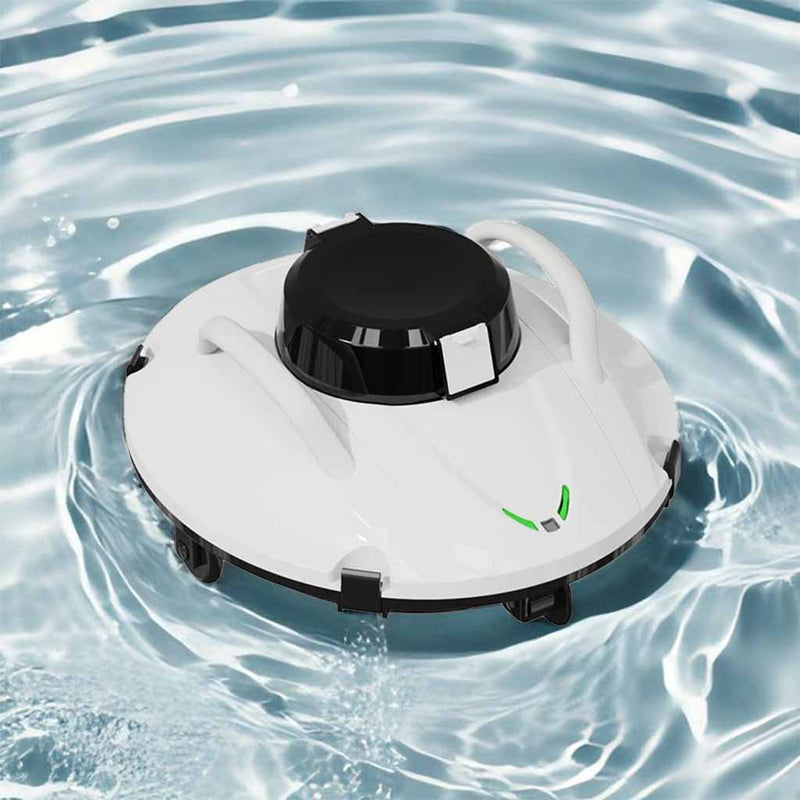 Load image into Gallery viewer, AquaLux Supreme - Robotic Pool Cleaner with Advanced Navigation Sitting in Water.
