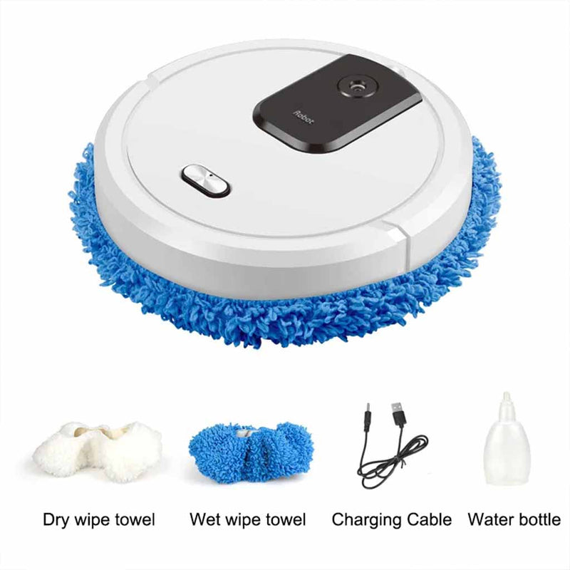 Load image into Gallery viewer, RoboAI Mop and Sweeper with Humidifying Spray White Style.
