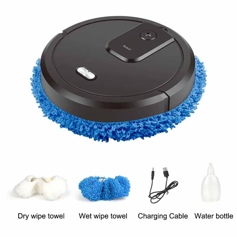 Load image into Gallery viewer, RoboAI Mop and Sweeper with Humidifying Spray Black Style.
